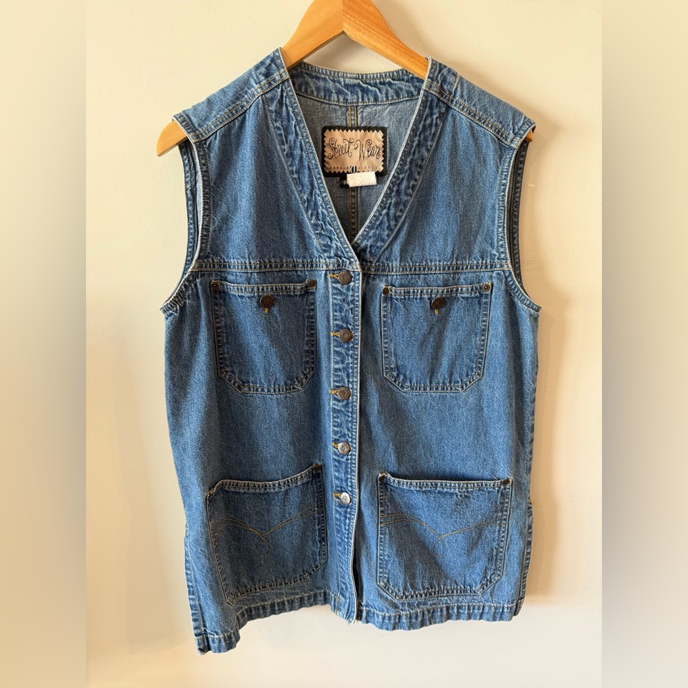 Vintage Streetwear Jean Vest